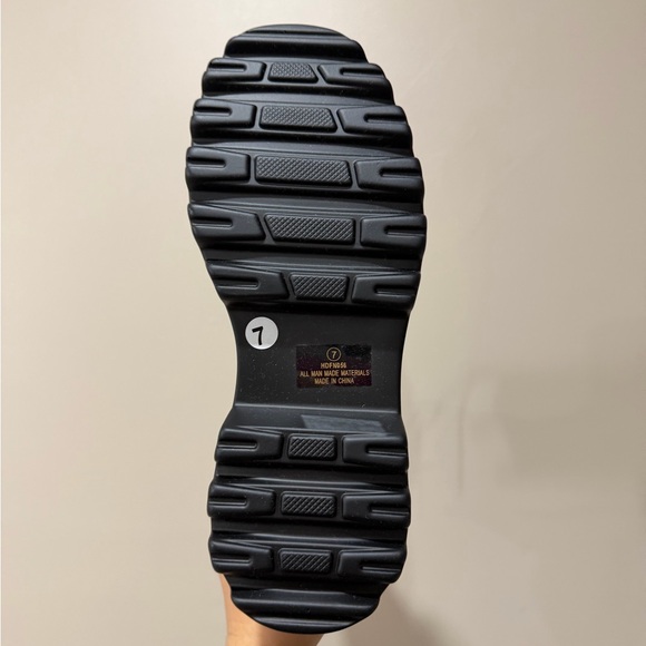 Fashion Nova Black Moto Boots for Rave - Picture 3 of 4